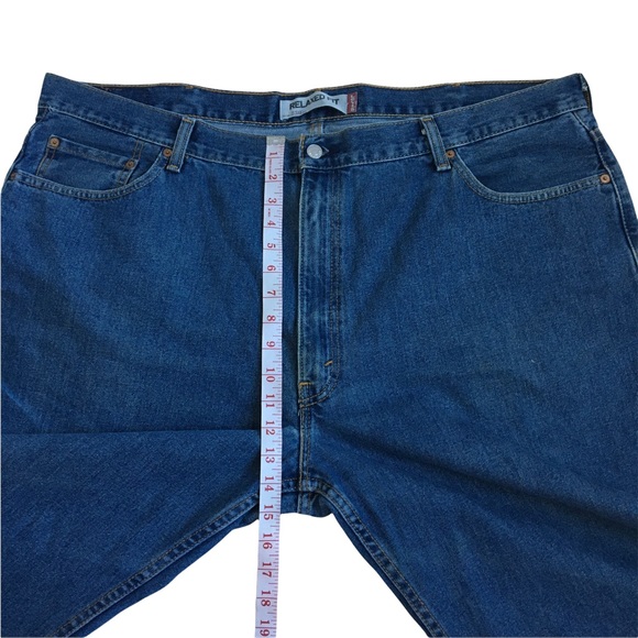 Levi’s 550 Relaxed Fit Medium Wash Blue Denim Jeans 46X30 - Picture 12 of 17